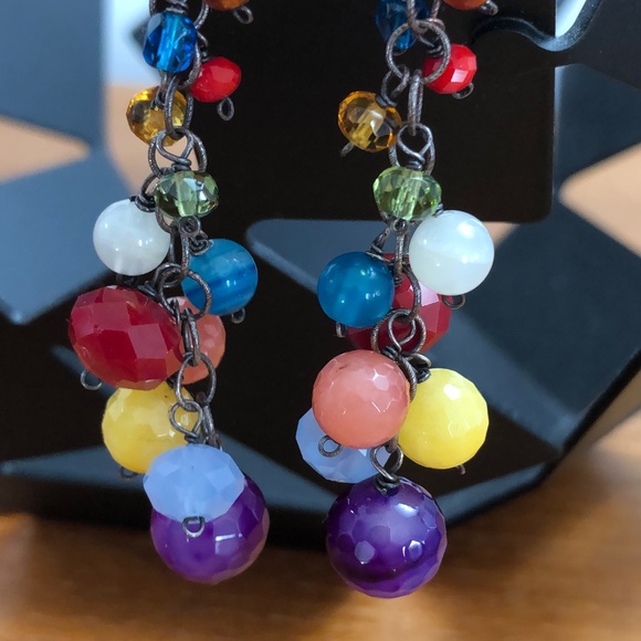 NEW Gorgeous Anna Balkan Gem Earrings - Picture 5 of 6